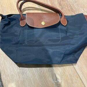 Gray Longchamp Tote